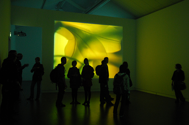 Timeloop, CCA Glasgow, 2007. Opening. Video by Nan Hoover: FLORA.